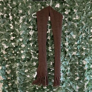 5 for $10: NWT Old Navy Brown Knit Scarf with Fringe